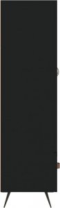 vidaXL Wysoka szafka, czarna, 69,5x31x115 cm 7