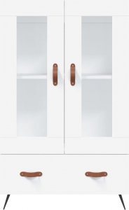 vidaXL Wysoka szafka, biała, 69,5x31x115 cm 6