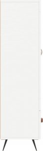 vidaXL Wysoka szafka, biała, 69,5x31x115 cm 7