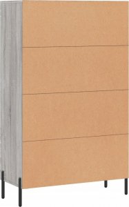 vidaXL Wysoka szafka, szary dąb sonoma, 69,5x31x115 cm 8