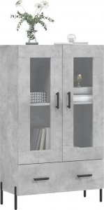 vidaXL Wysoka szafka, szarość betonu, 69,5x31x115 cm 3