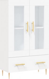 vidaXL Wysoka szafka, biała, 69,5x31x115 cm 2