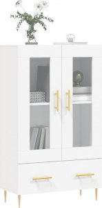 vidaXL Wysoka szafka, biała, 69,5x31x115 cm 3