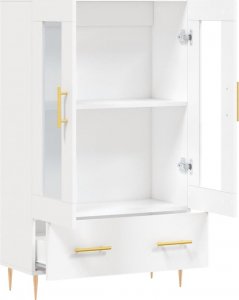 vidaXL Wysoka szafka, biała, 69,5x31x115 cm 5