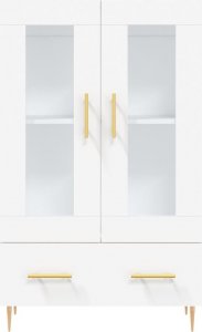 vidaXL Wysoka szafka, biała, 69,5x31x115 cm 6