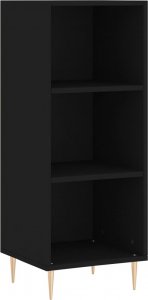 vidaXL Szafka, czarna, 34,5x32,5x90 cm, materiał drewnopochodny 2