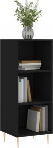 vidaXL Szafka, czarna, 34,5x32,5x90 cm, materiał drewnopochodny 3