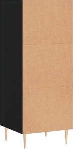 vidaXL Szafka, czarna, 34,5x32,5x90 cm, materiał drewnopochodny 6