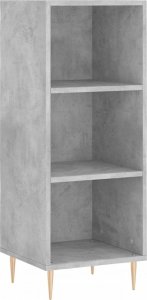 vidaXL Szafka, szarość betonu, 34,5x32,5x90cm, materiał drewnopochodny 2