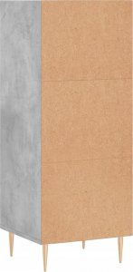 vidaXL Szafka, szarość betonu, 34,5x32,5x90cm, materiał drewnopochodny 6