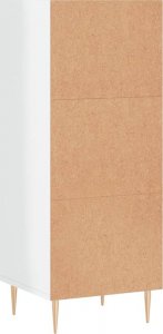 vidaXL Szafka, biała, połysk, 34,5x32,5x90 cm, materiał drewnopochodny 6