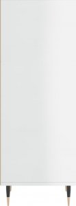 vidaXL Szafka, biała, połysk, 34,5x32,5x90 cm 5