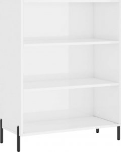 vidaXL Regał, biały, 69,5x32,5x90 cm, materiał drewnopochodny 2