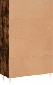 vidaXL Wysoka szafka, przydymiony dąb, 69,5x31x115 cm 8