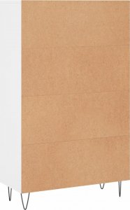 vidaXL Wysoka szafka, biała, 69,5x31x115 cm 8