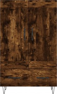 vidaXL Wysoka szafka, przydymiony dąb, 69,5x31x115 cm 5