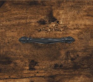 vidaXL Wysoka szafka, przydymiony dąb, 69,5x31x115 cm 10