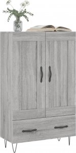 vidaXL Wysoka szafka, szary dąb sonoma, 69,5x31x115 cm 3