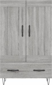 vidaXL Wysoka szafka, szary dąb sonoma, 69,5x31x115 cm 5