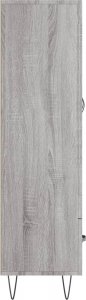 vidaXL Wysoka szafka, szary dąb sonoma, 69,5x31x115 cm 7