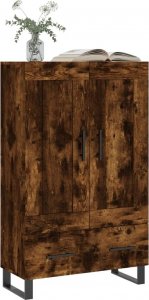 vidaXL Wysoka szafka, przydymiony dąb, 69,5x31x115 cm 3