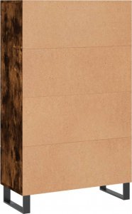 vidaXL Wysoka szafka, przydymiony dąb, 69,5x31x115 cm 8