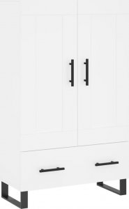 vidaXL Wysoka szafka, biała, 69,5x31x115 cm 2
