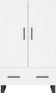 vidaXL Wysoka szafka, biała, 69,5x31x115 cm 5