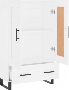 vidaXL Wysoka szafka, biała, 69,5x31x115 cm 6