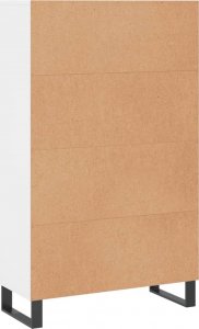 vidaXL Wysoka szafka, biała, 69,5x31x115 cm 8