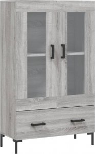 vidaXL Wysoka szafka, szary dąb sonoma, 69,5x31x115 cm 2