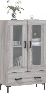 vidaXL Wysoka szafka, szary dąb sonoma, 69,5x31x115 cm 3