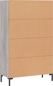 vidaXL Wysoka szafka, szary dąb sonoma, 69,5x31x115 cm 8