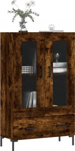 vidaXL Wysoka szafka, przydymiony dąb, 69,5x31x115 cm 3