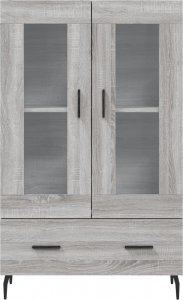vidaXL Wysoka szafka, szary dąb sonoma, 69,5x31x115 cm 6