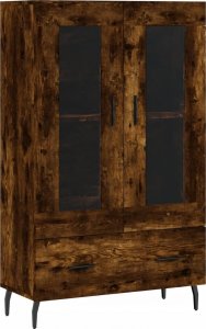 vidaXL Wysoka szafka, przydymiony dąb, 69,5x31x115 cm 2