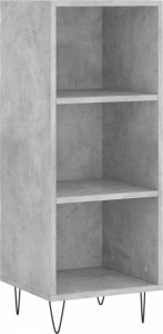 vidaXL Szafka, szarość betonu, 34,5x32,5x90cm, materiał drewnopochodny 2