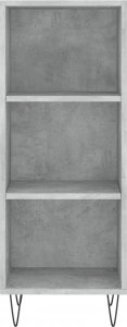 vidaXL Szafka, szarość betonu, 34,5x32,5x90cm, materiał drewnopochodny 4