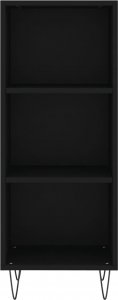 vidaXL Szafka, czarna, 34,5x32,5x90 cm 4