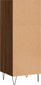 vidaXL Szafka, brązowy dąb, 34,5x32,5x90 cm, materiał drewnopochodny 6