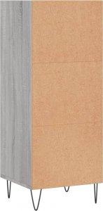 vidaXL Szafka, szary dąb sonoma, 34,5x32,5x90 cm 6