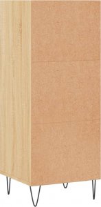 vidaXL Szafka, dąb sonoma, 34,5x32,5x90 cm, materiał drewnopochodny 6