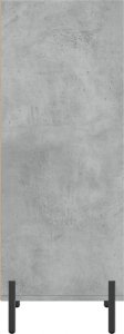 vidaXL Szafka, szarość betonu, 34,5x32,5x90cm, materiał drewnopochodny 5
