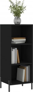 vidaXL Szafka czarna 34,5x32,5x90 cm 3