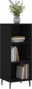 vidaXL Szafka, czarna, 34,5x32,5x90 cm, materiał drewnopochodny 3