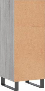 vidaXL Szafka, szary dąb sonoma, 34,5x32,5x90 cm 5