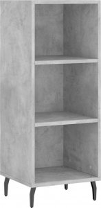 vidaXL Szafka, szarość betonu, 34,5x32,5x90cm, materiał drewnopochodny 2