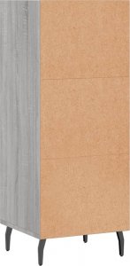 vidaXL Szafka, szary dąb sonoma, 34,5x32,5x90 cm 6