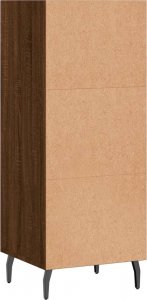 vidaXL Szafka, brązowy dąb, 34,5x32,5x90 cm, materiał drewnopochodny 6