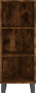 vidaXL Szafka, przydymiony dąb, 34,5x32,5x90 cm 4